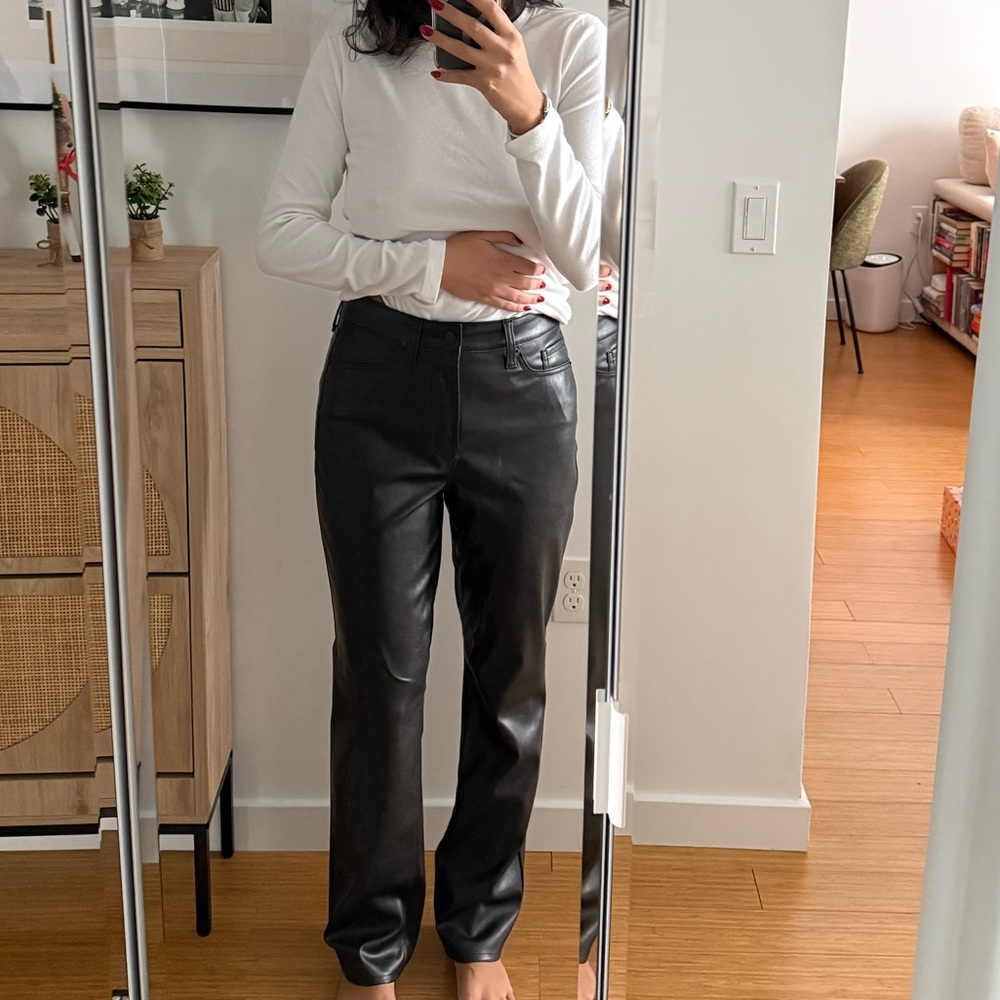 Old Navy Black Faux Leather Pants